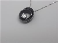 Collier Annamaria Cammilli Femme in Or blanc Diamante 0.1 Ct GPE3237E - GPE3237E